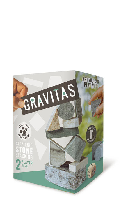 GRAVITAS Strategic Stone Stacking 2 Player Game
