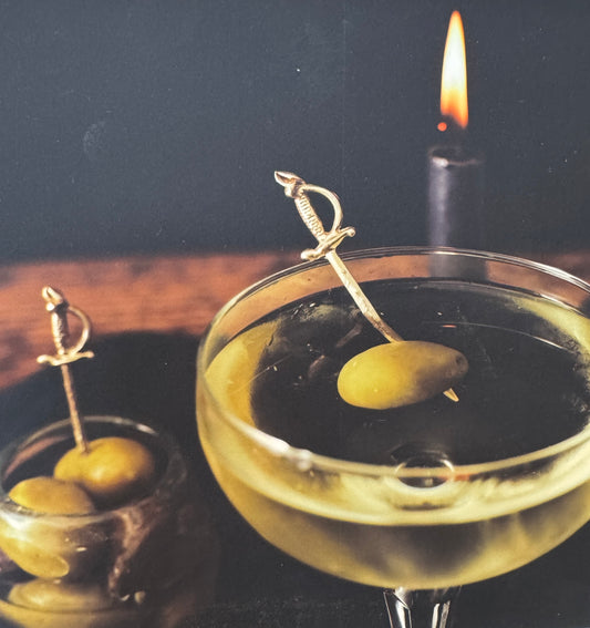 Brass Martini Swords- gift box of 4