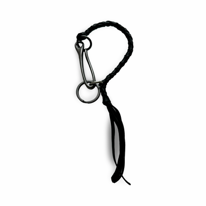 Keychain: Leather Wristlet  with Large Fish Hook