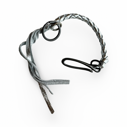 Keychain: Leather Wristlet  with Large Fish Hook