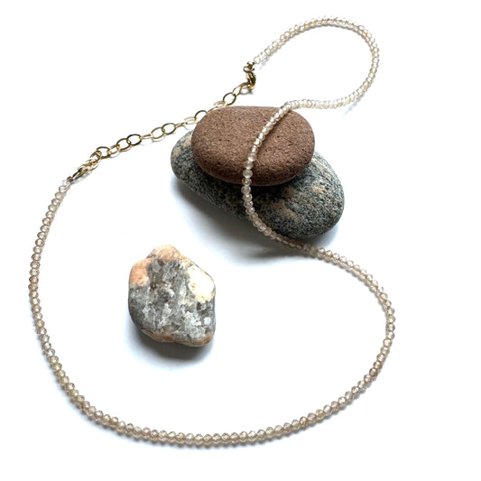 Necklace: Choker: Natural Zircon