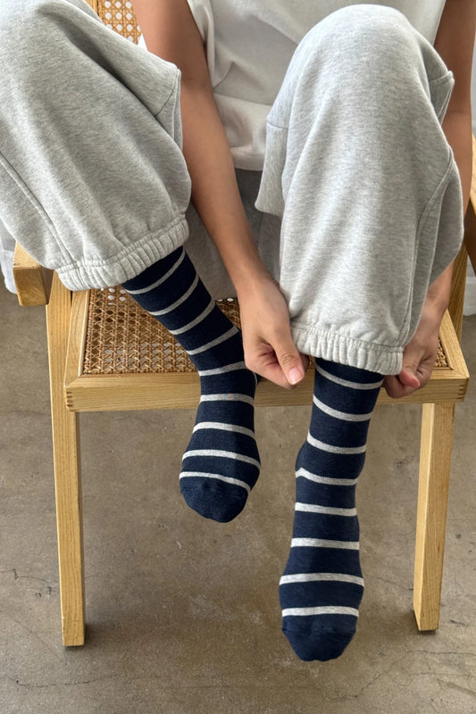 Wally Socks in Marine