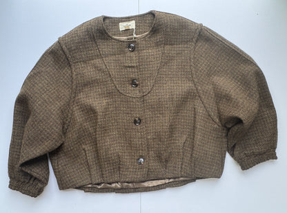 KORNER Brown Wool Tweed Jacket