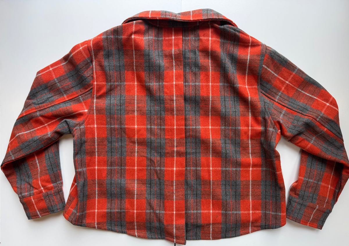 ELLE GREY Plaid Jacket in Red