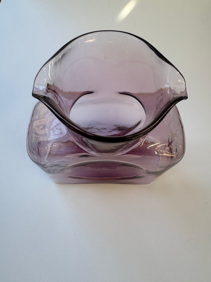 VINTAGE BLENKO Double Spout Water Bottle  384M in Orchid