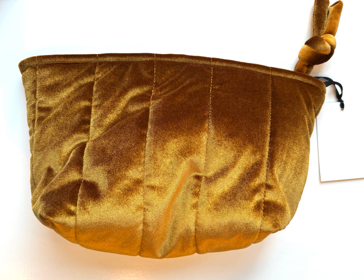 LALLA  Large Velvet Pouch Gold