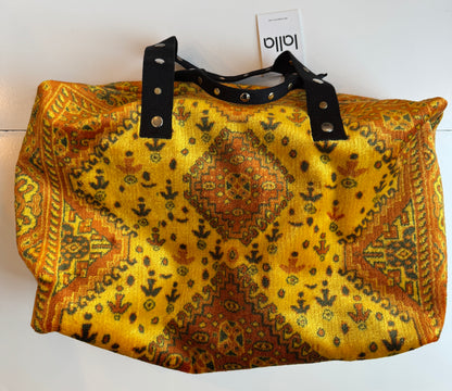 LALLA Carpet Weekender Bag in Orange
