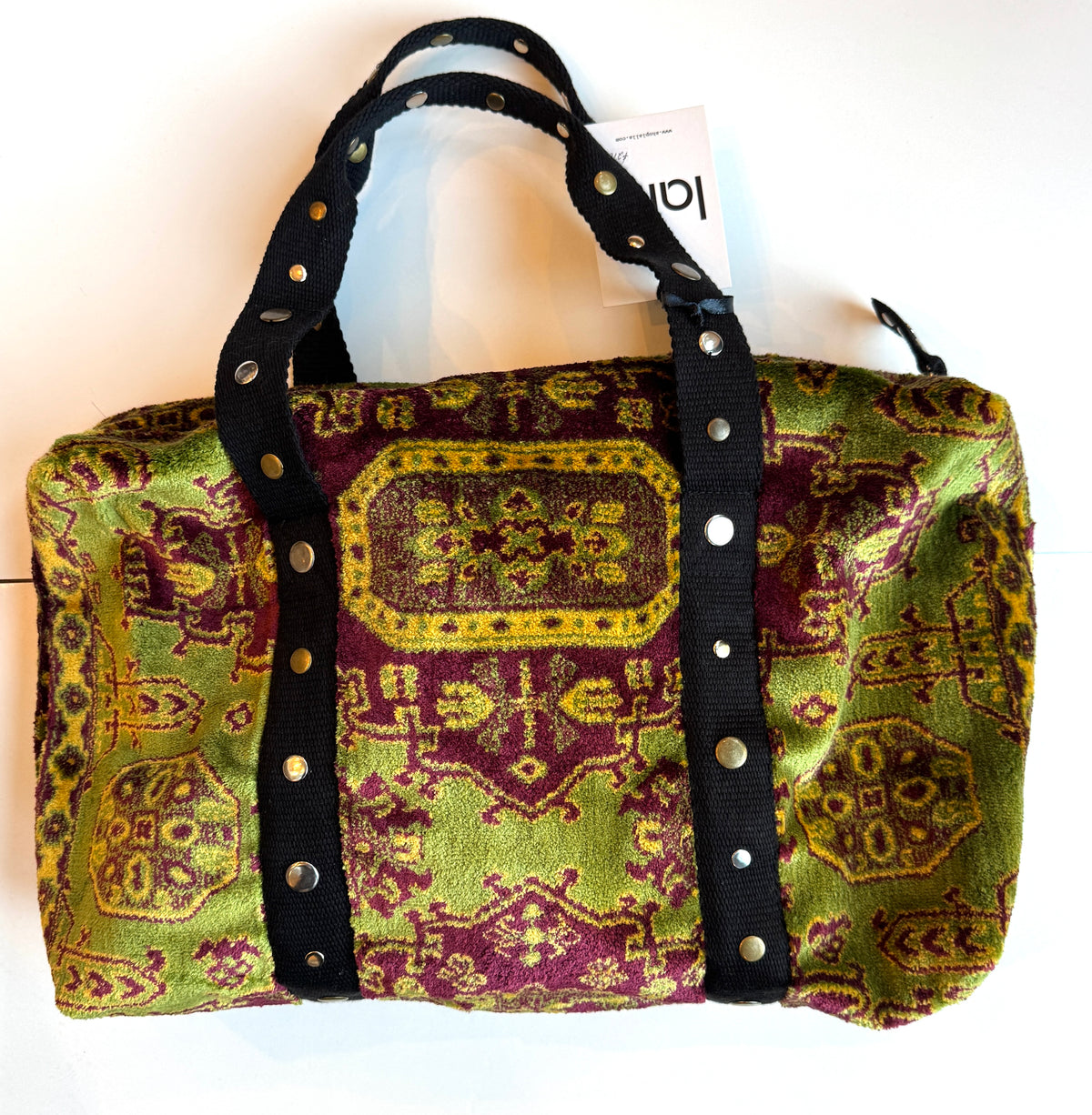 LALLA  Carpet Petite Weekender Bag in Green