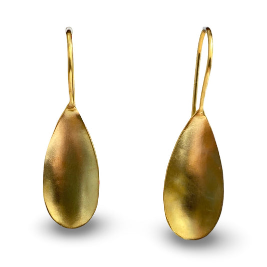 Brass Petal Earrings