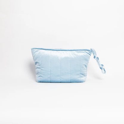 LALLA  Large Velvet Pouch Blue