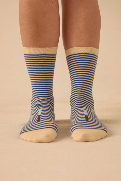 Blue Stripe Socks