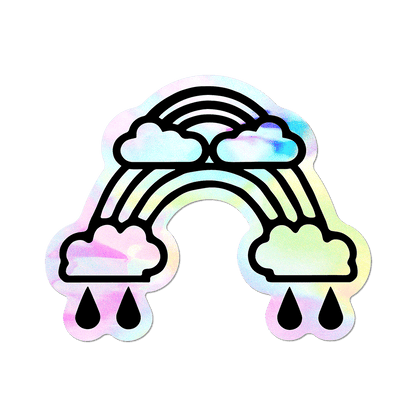 Double Rainbow by Wendy White - Die-Cut Sticker