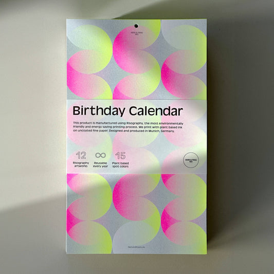 Birthday calendar