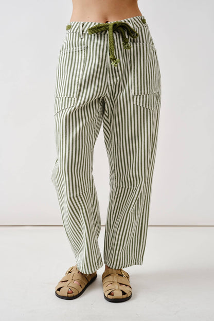 Denim Barrel Jeans in Grey Wash