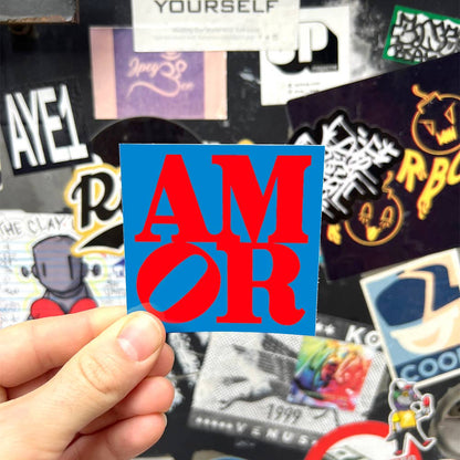 AMOR by Robert Indiana (Back to School) - Die-Cut Sticker