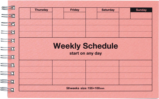 Dayfree Weekly Schedule: Neo Pink