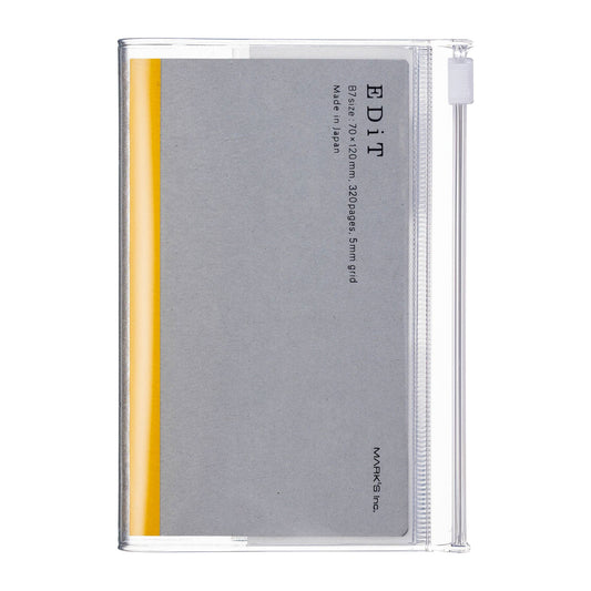 Grid Notebook B7 with Cover / EDiT: Clear