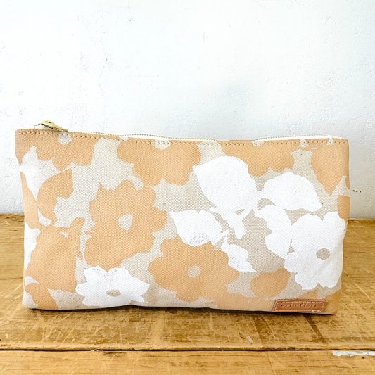 Wallpaper + White Anita Clutch