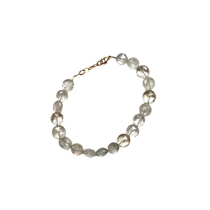 Bracelet: Gemstone Beads: Tourmilated Quartz