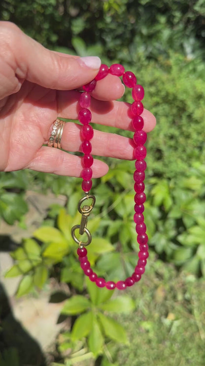 Necklace: Choker: Ruby